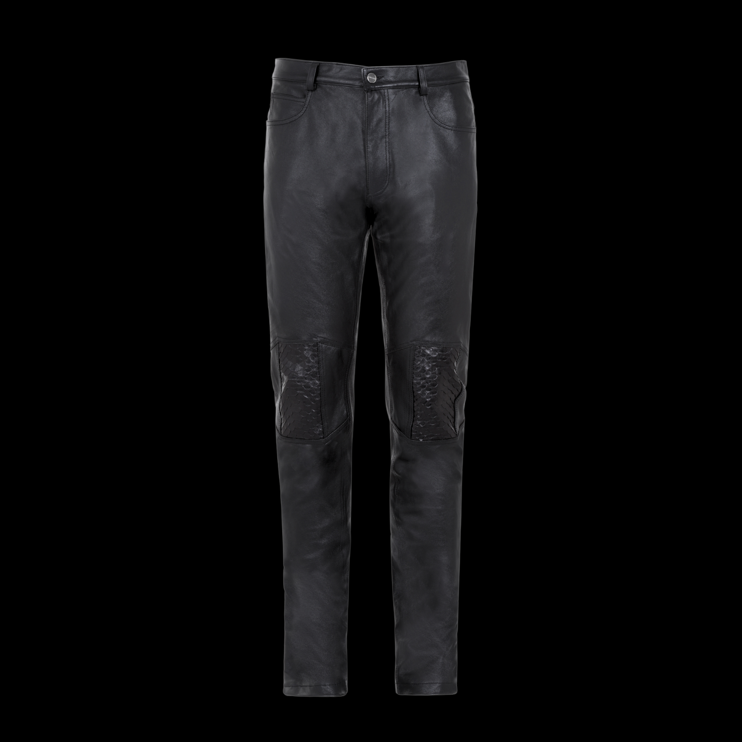 PYTHON LEATHER PANTS