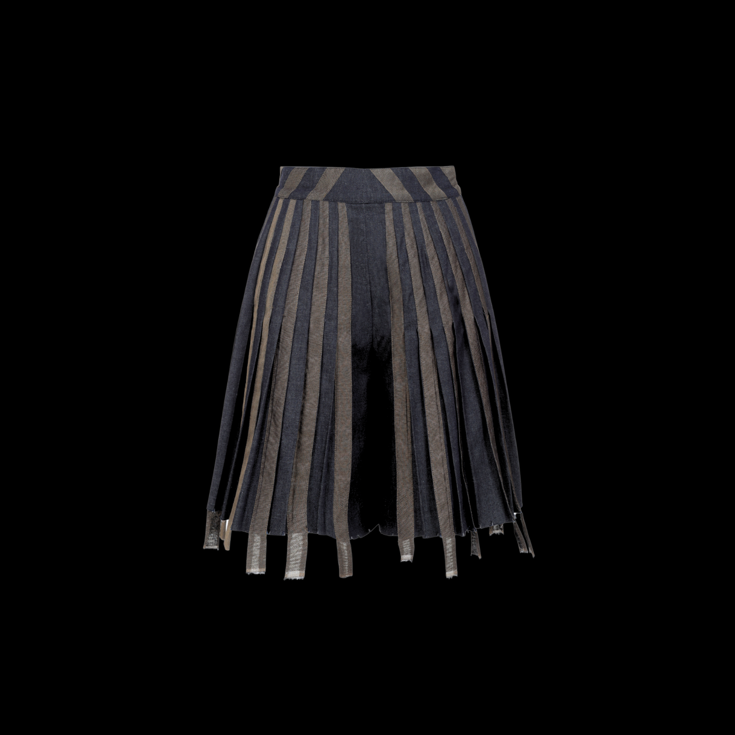 WILD STRIPE FLARE SKIRT