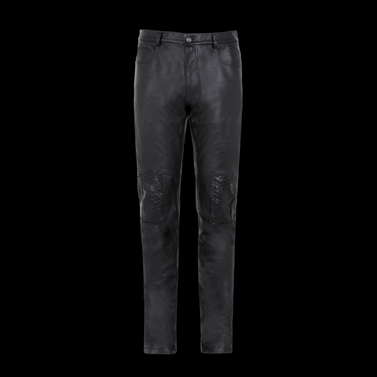 PYTHON LEATHER PANTS