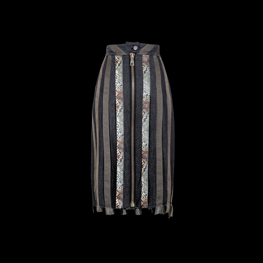 SERPENTINE STRIPE SKIRT