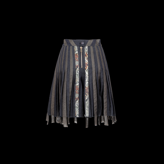 WILD STRIPE FLARE SKIRT